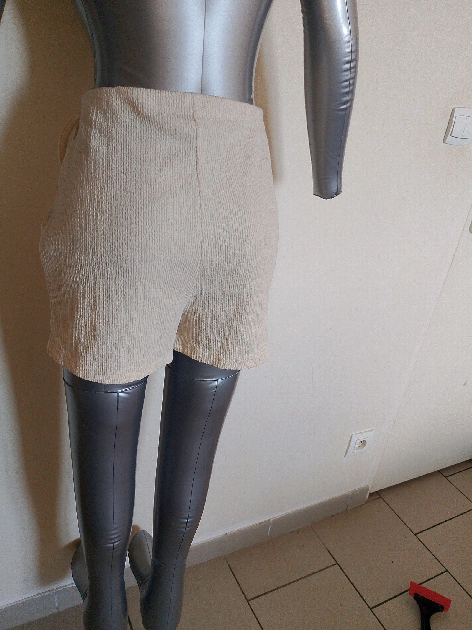 Short-jupe (Skort) Beige Texturé - Don't Call Me Jennyfer – photo 5